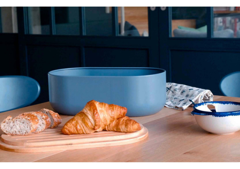 Boîte à pain 4 en 1 - Métal et bambo, design pratique - PE 815299 - Pebbly Boîte à pain 4 en 1 - Métal et bambo, design pratique - PE 815299 - Pebbly