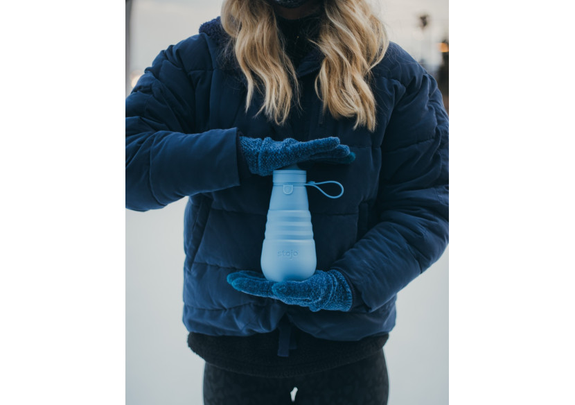 Bouteille de Sport Stojo - 590 ml en Acier Inoxydable et Pliable - ST 130172 - Stojo