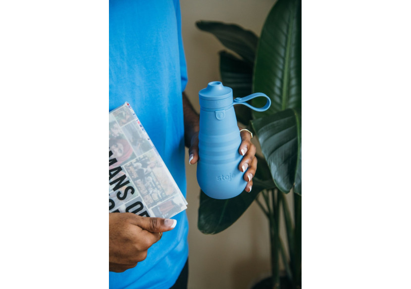 Bouteille de Sport Stojo - 590 ml en Acier Inoxydable et Pliable - ST 130172 - Stojo