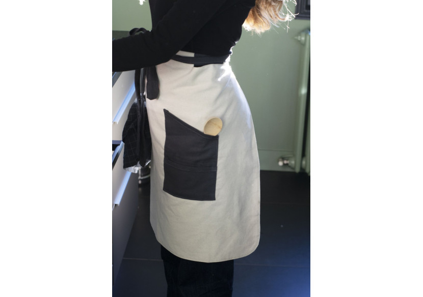 Tablier en Coton Bio - Style Élégant et Pratique - PE 815619 - Pebbly