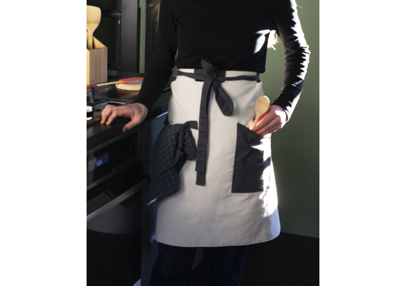 Tablier en Coton Bio - Style Élégant et Pratique - PE 815619 - Pebbly