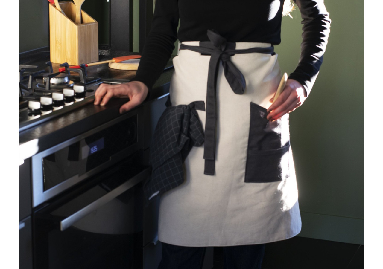 Tablier en Coton Bio - Style Élégant et Pratique - PE 815619 - Pebbly