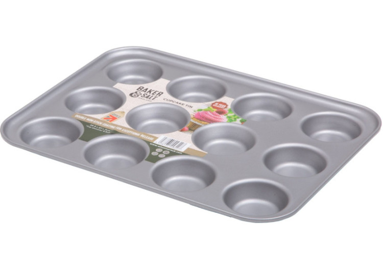 Moule à Cupcakes Non-Stick - 12 Compartiments en Aluminium - WH 558207 - Wham