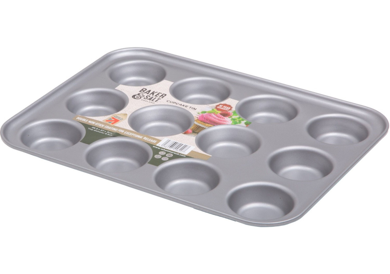 Moule à Cupcakes Non-Stick - 12 Compartiments en Aluminium - WH 558207 - Wham