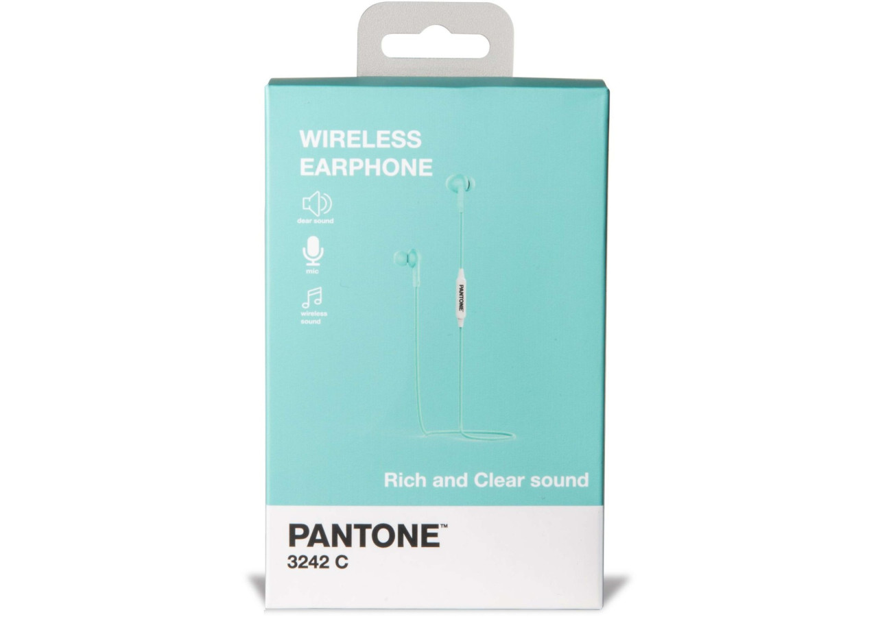 Écouteurs In-Ear Pantone - Bluetooth Stéréo, Vert, Confortables et Pratiques - CE 361825 - Celly