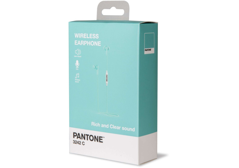 Écouteurs In-Ear Pantone - Bluetooth Stéréo, Vert, Confortables et Pratiques - CE 361825 - Celly