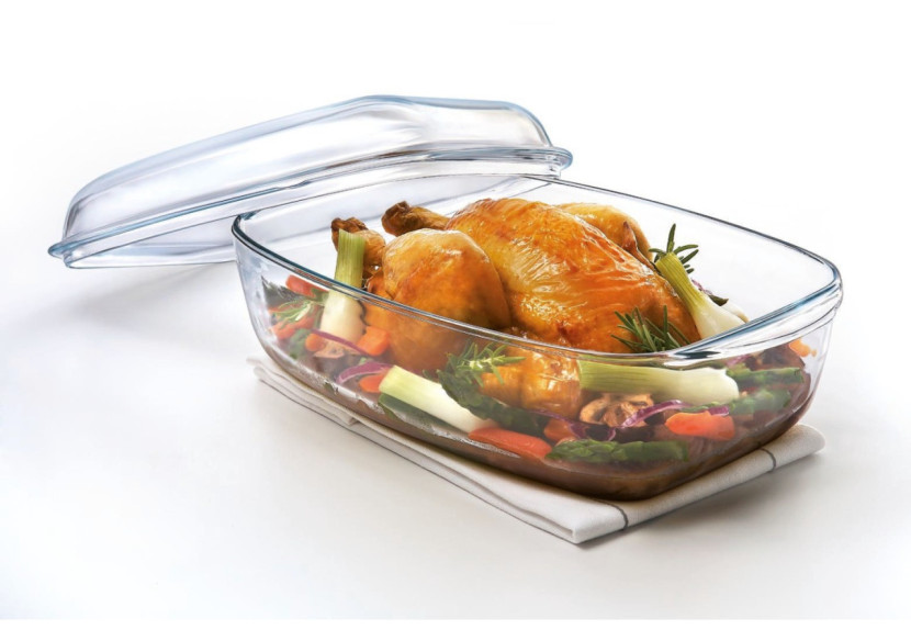 Plat Rectangulaire Essentials avec Couvercle - 4,5 L, Pyrex - PY 269667 - Pyrex