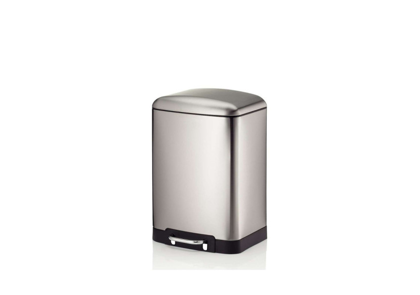 Poubelle Davino avec Pédale - 12 L en Acier Inoxydable Mat - KE 109027 - Kela Badkamer Poubelle Davino avec Pédale - 12 L en Acier Inoxydable Mat - KE 109027 - Kela Badkamer