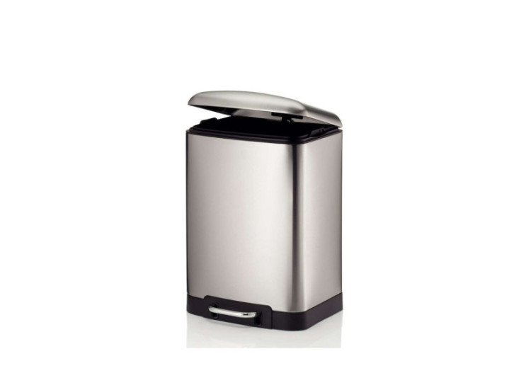 Poubelle Davino avec Pédale - 12 L en Acier Inoxydable Mat - KE 109027 - Kela Badkamer 2