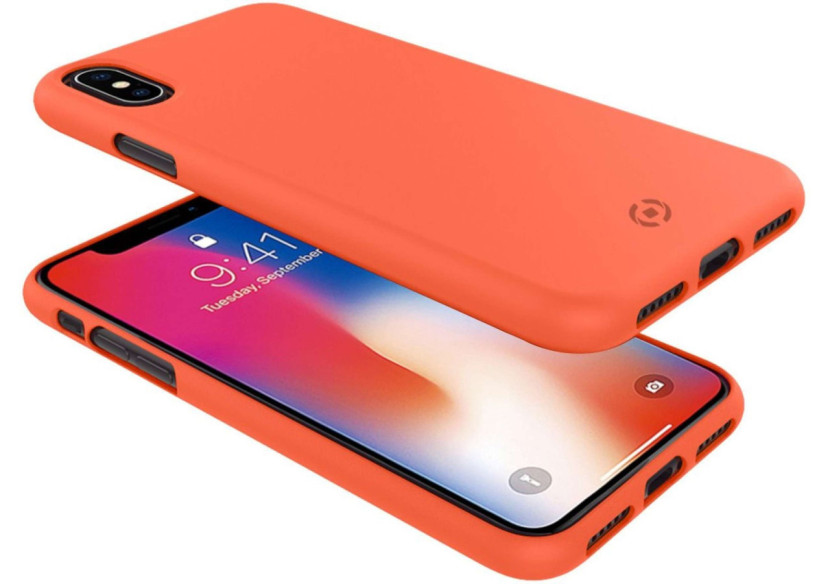 Coque Shock pour iPhone X/Xs - Protection Élégante en Orange - CE 749707 - Celly