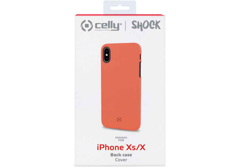 Coque Shock pour iPhone X/Xs - Protection Élégante en Orange - CE 749707 - Celly