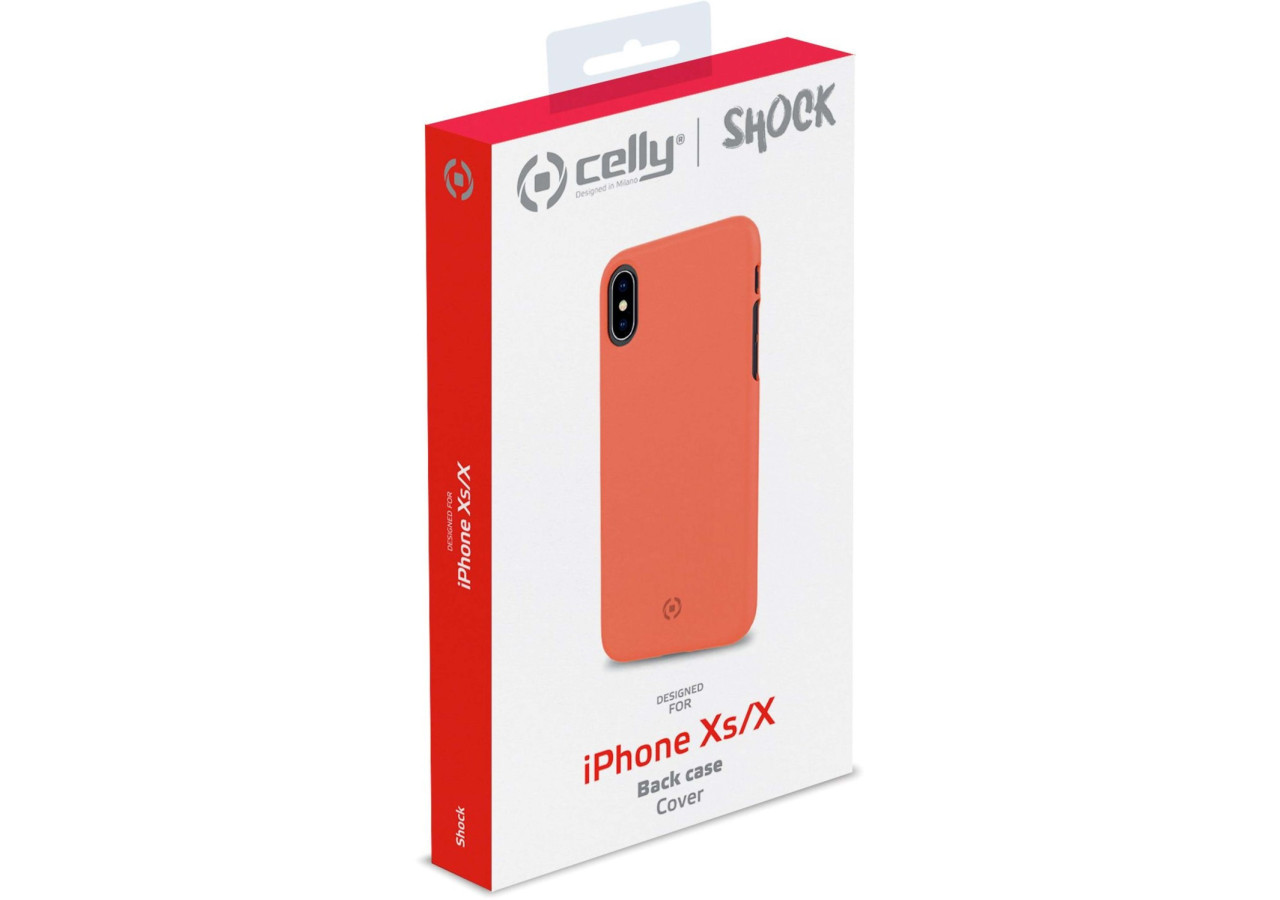 Coque Shock pour iPhone X/Xs - Protection Élégante en Orange - CE 749707 - Celly
