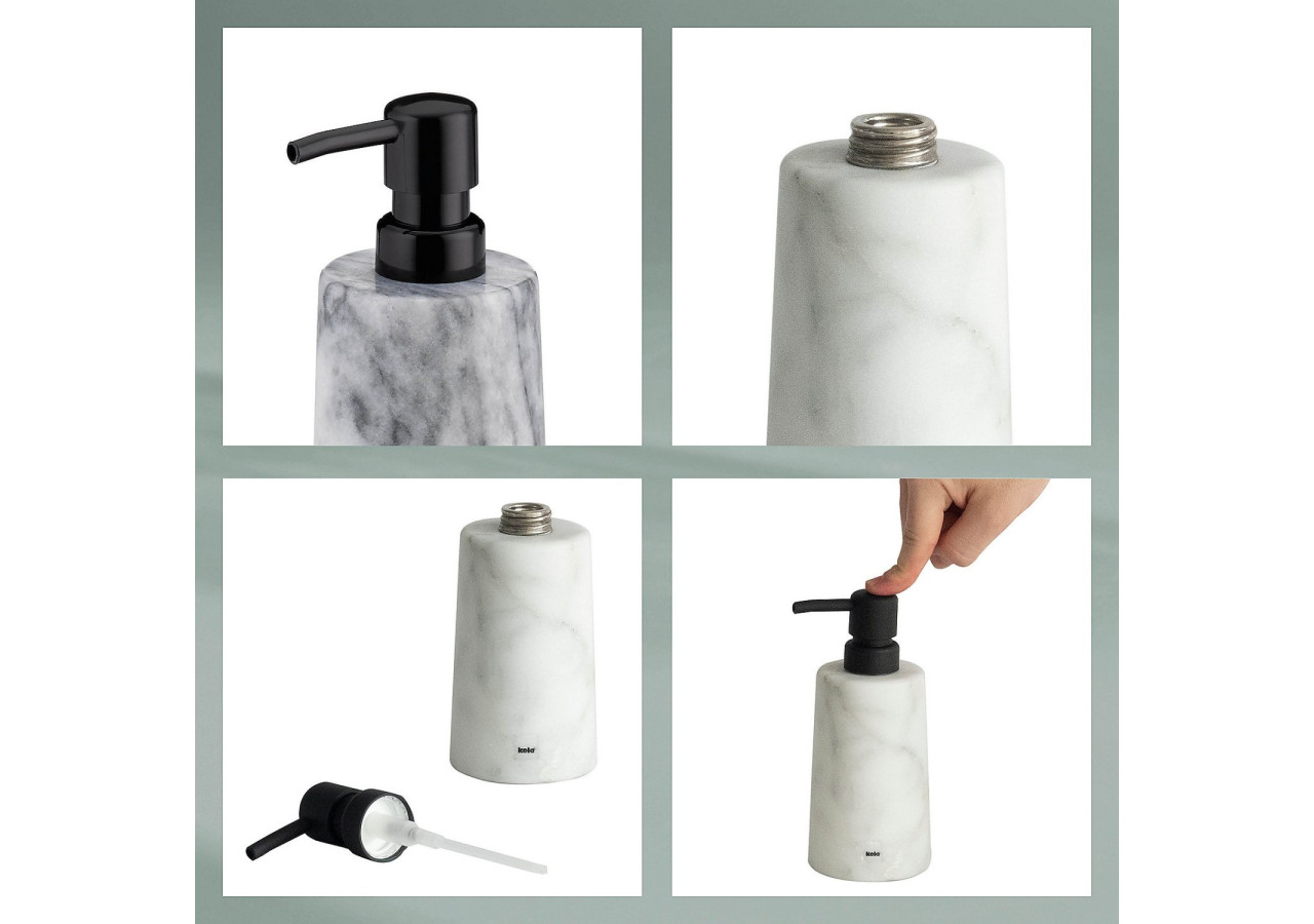 Distributeur de Savon Varda - Marbre Élégant 250 ml - KE 200274 - Kela Badkamer