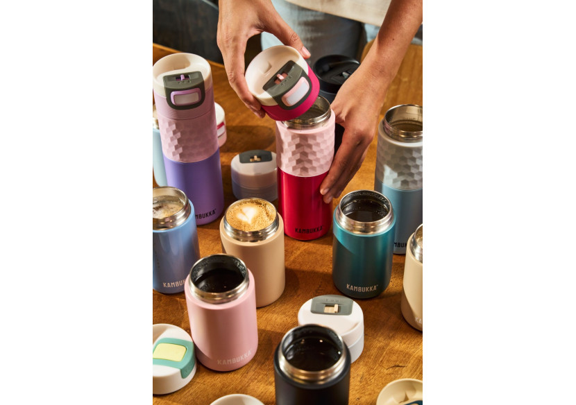 Bouteille Isotherme Etna 500 ml - Design Argenté et Étanche - KA 141137 - Kambukka Bouteille Isotherme Etna 500 ml - Design Argenté et Étanche - KA 141137 - Kambukka