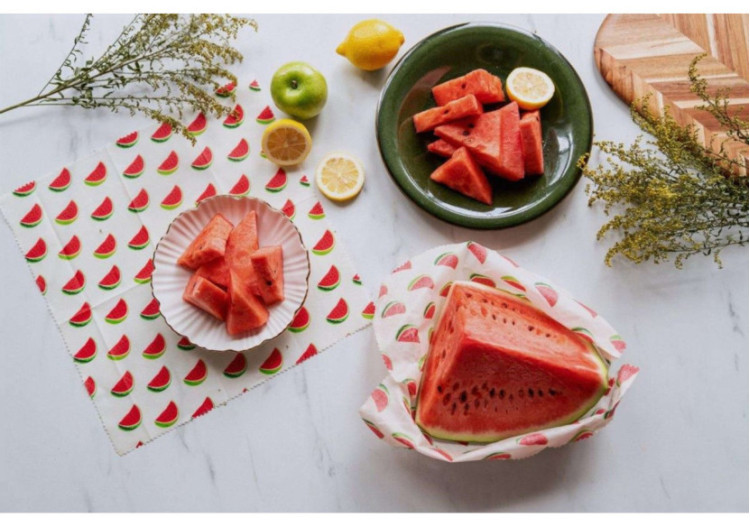 Film Alimentaire en Cire d'Abeille - Modèle Pastèque - BW 742833 - Bee's Wax 2