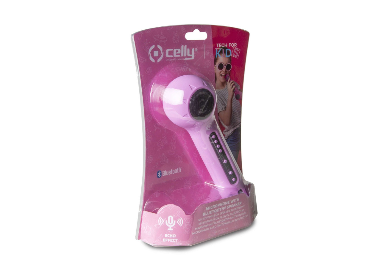Microphone Celly Tech for Kids - Bluetooth et Haut-parleur 3 Watt - CE 752639 - Celly