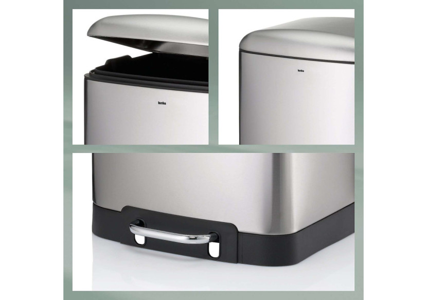 Poubelle Pédale Davino 30 Litres - Design Élégant et Silencieux - KE 109034 - Kela Badkamer Poubelle Pédale Davino 30 Litres - Design Élégant et Silencieux - KE 109034 - Kela Badkamer