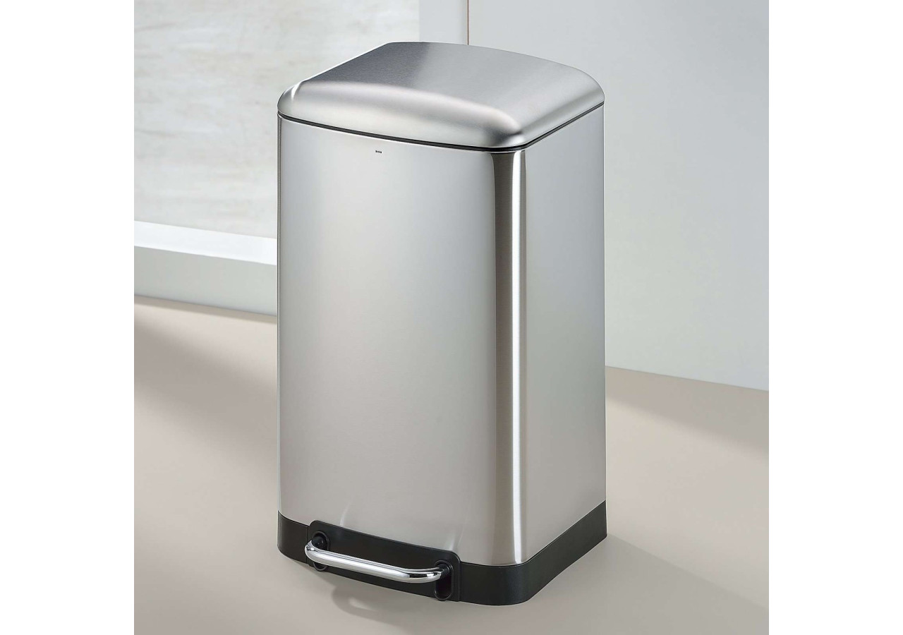 Poubelle Pédale Davino 30 Litres - Design Élégant et Silencieux - KE 109034 - Kela Badkamer