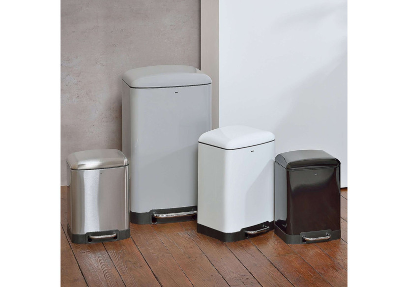 Poubelle Pédale Davino 30 Litres - Design Élégant et Silencieux - KE 109034 - Kela Badkamer Poubelle Pédale Davino 30 Litres - Design Élégant et Silencieux - KE 109034 - Kela Badkamer