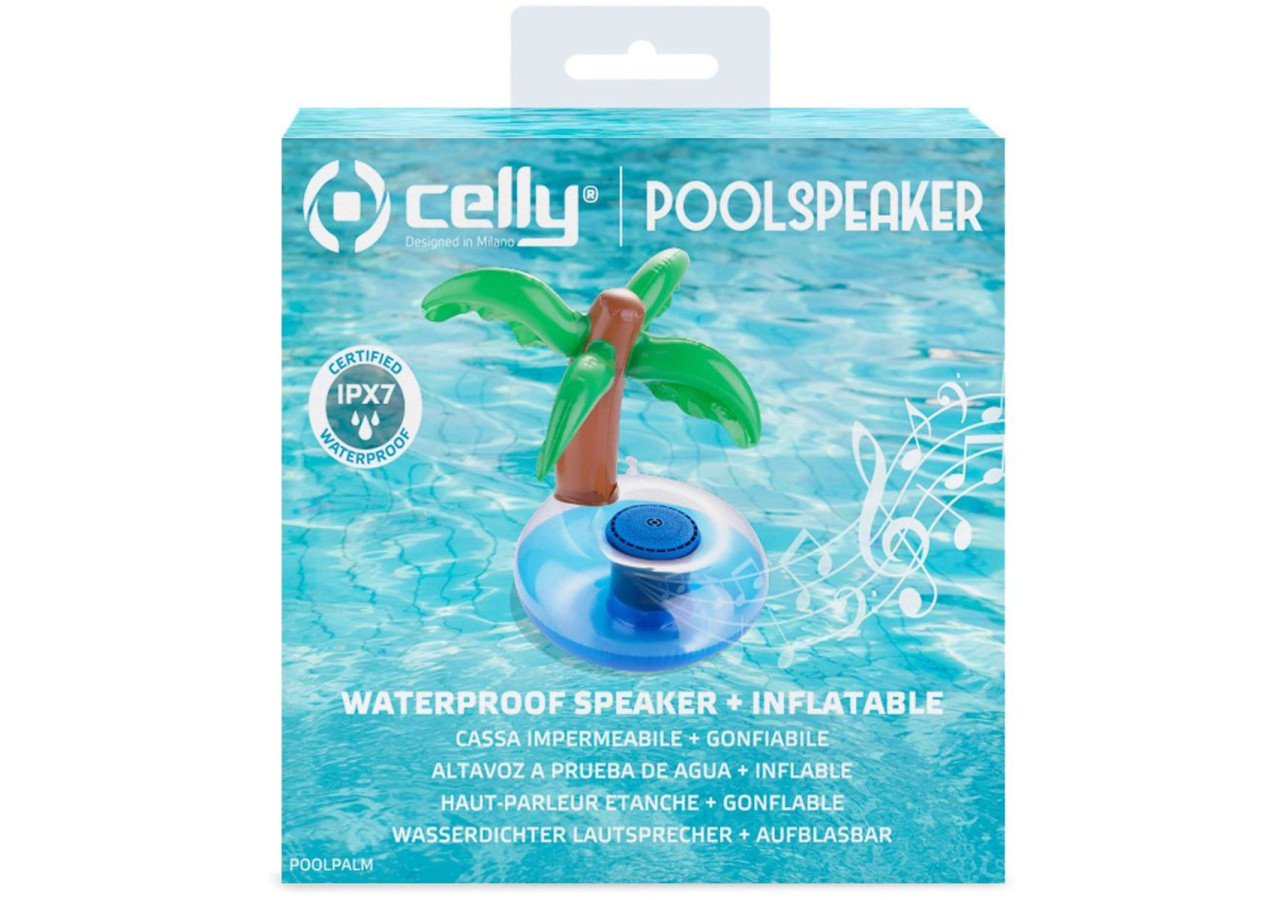 Palmier Gonflable avec Haut-Parleur - Ambiance Festive au Bord de la Piscine - CE 752103 - Celly