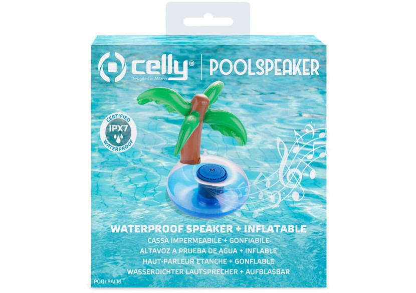 Palmier Gonflable avec Haut-Parleur - Ambiance Festive au Bord de la Piscine - CE 752103 - Celly