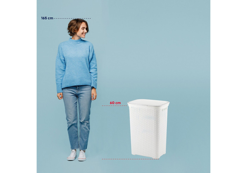 Corbeille à Linge Brasilia 60L - Polyvalente et Élégante - KE 234125 - Kela Badkamer