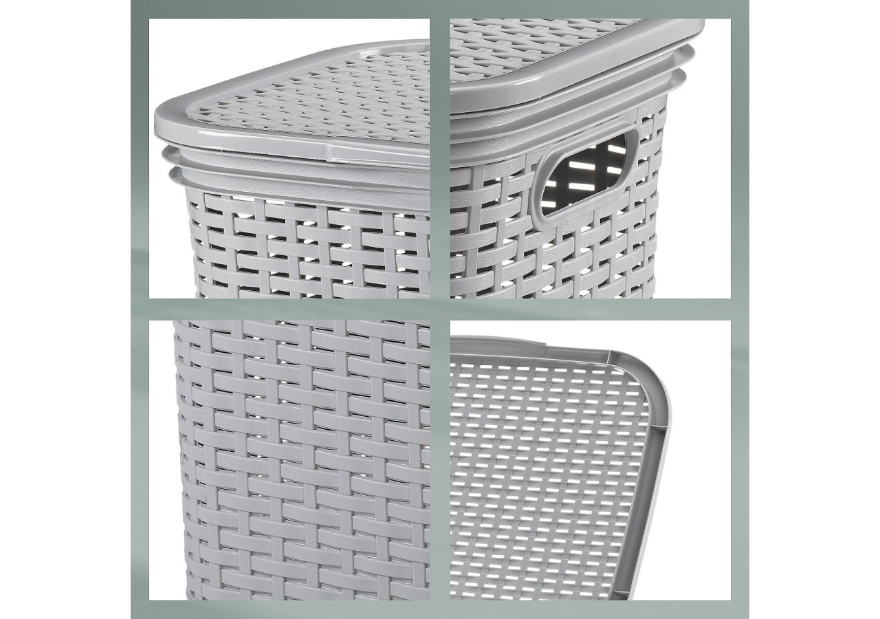 Corbeille à Linge Brasilia 60L - Polyvalente et Élégante - KE 234125 - Kela Badkamer