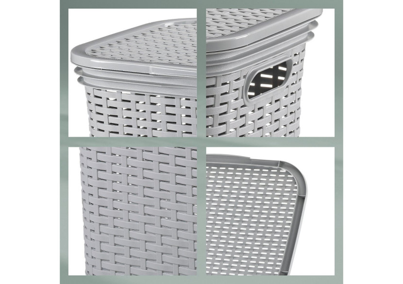 Corbeille à Linge Brasilia 60L - Polyvalente et Élégante - KE 234125 - Kela Badkamer