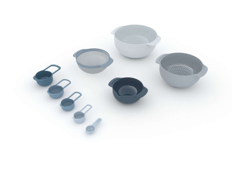 Ensemble de Bols et Cuillères Mesure - 9 Pièces, Pratique et Économiseur d'Espace - JJ 000184 - Joseph Joseph Ensemble de Bols et Cuillères Mesure - 9 Pièces, Pratique et Économiseur d'Espace - JJ 000184 - Joseph Joseph