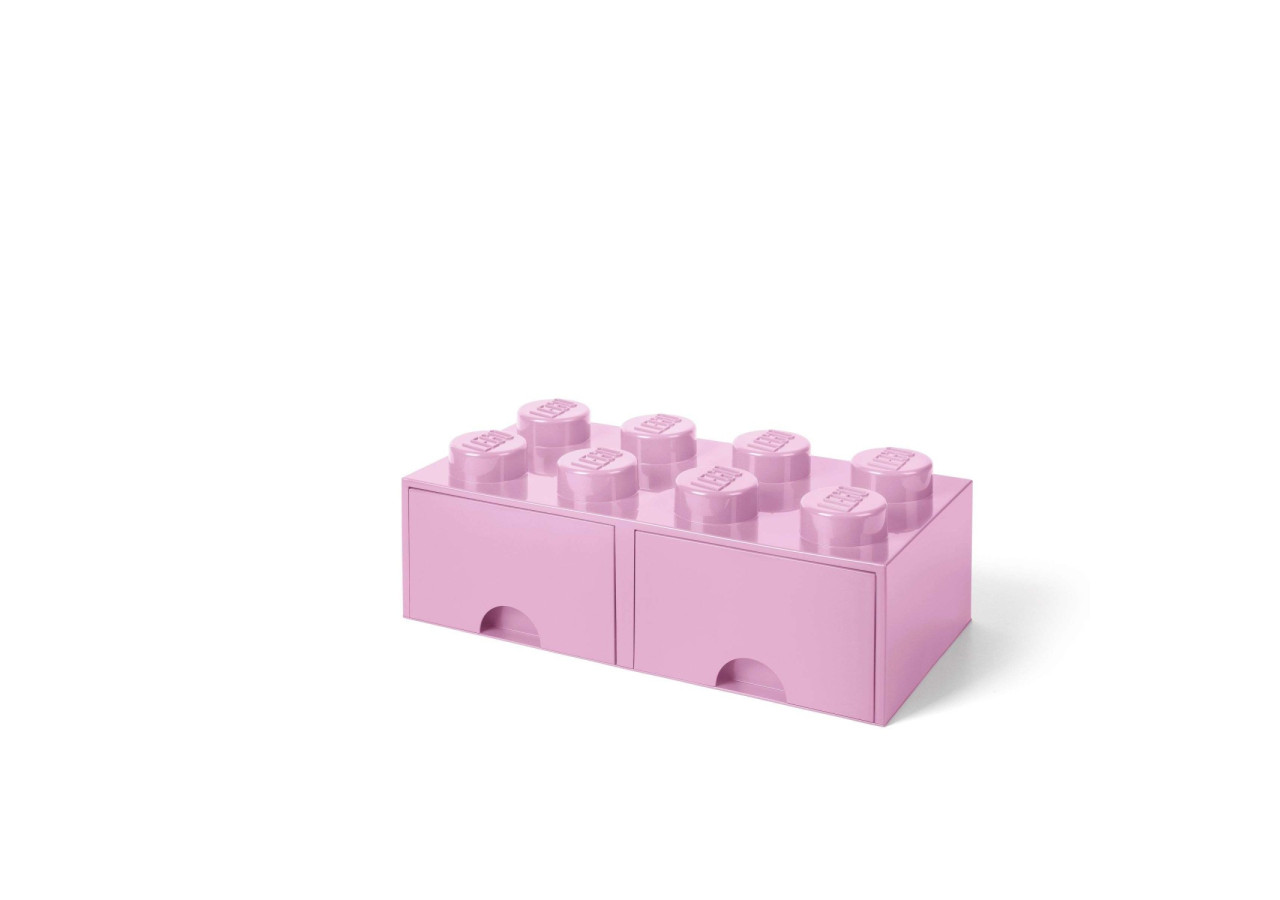 Boîte de Rangement avec 2 Tiroirs Brick 8 - Fun et Pratique - RC 029579 - Lego