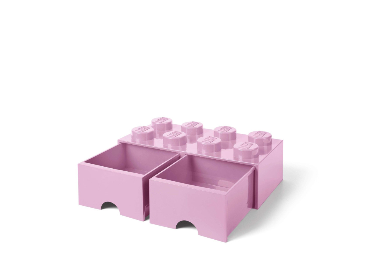 Boîte de Rangement avec 2 Tiroirs Brick 8 - Fun et Pratique - RC 029579 - Lego
