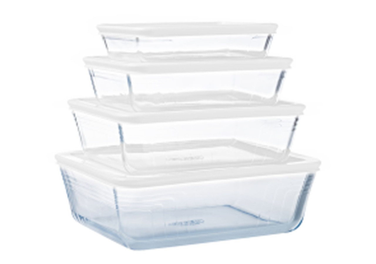 Set de 4 Bols Cook & Freeze - Verre borosilicaté résistant de -40°C à 300°C - PY 285438 - Pyrex