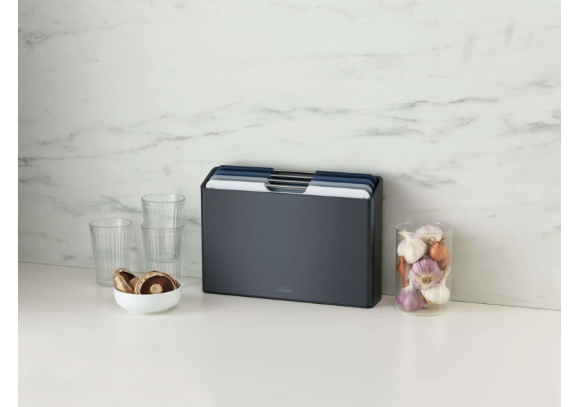 Set de planches à découper Folio - 4 pièces graphite, rangement inclus - JJ 002102 - Joseph Joseph Set de planches à découper Folio - 4 pièces graphite, rangement inclus - JJ 002102 - Joseph Joseph