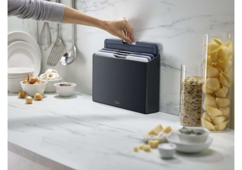 Set de planches à découper Folio - 4 pièces graphite, rangement inclus - JJ 002102 - Joseph Joseph Set de planches à découper Folio - 4 pièces graphite, rangement inclus - JJ 002102 - Joseph Joseph