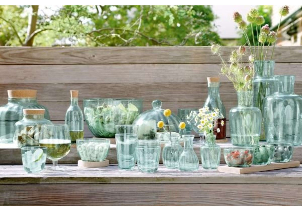 Verres en verre recyclé Mia - Set de 4, 250 ml - LS 477928 - L.S.A.