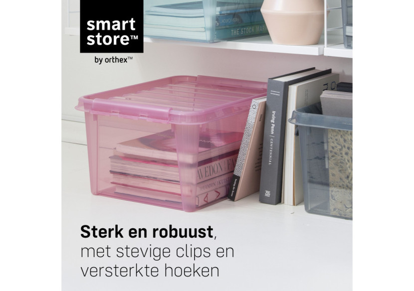 Boîte de Rangement SmartStore Colour 31 - 32 Litres Rose - OR 081024 - Orthex