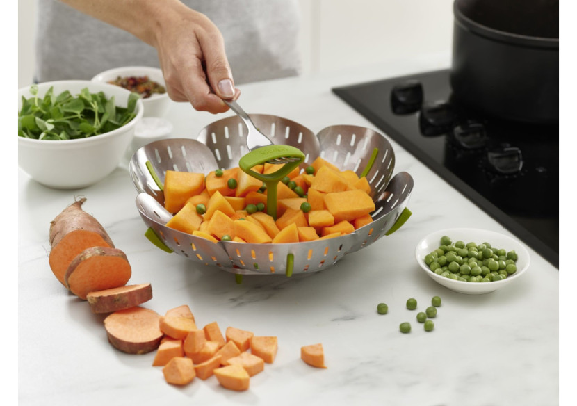 Panier Vapeur Pliable en Acier - 16 cm - JJ 002058 - Joseph Joseph Panier Vapeur Pliable en Acier - 16 cm - JJ 002058 - Joseph Joseph