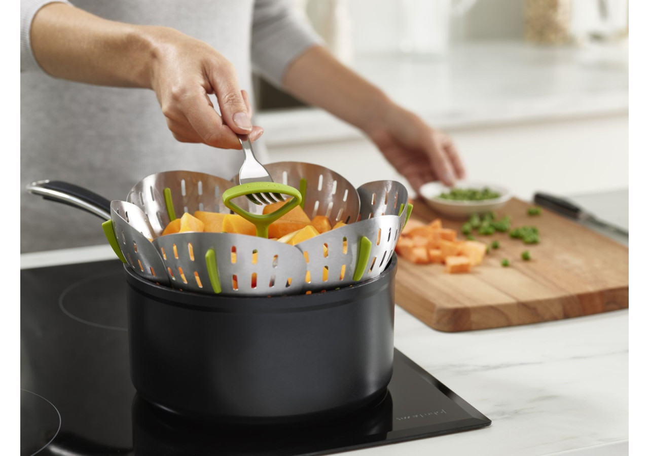 Panier Vapeur Pliable en Acier - 16 cm - JJ 002058 - Joseph Joseph