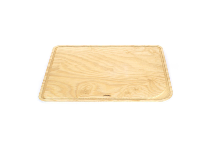 Planche à Découper 50x40 cm - Bois d'Aulne avec Rigole - PE 813752 - Pebbly