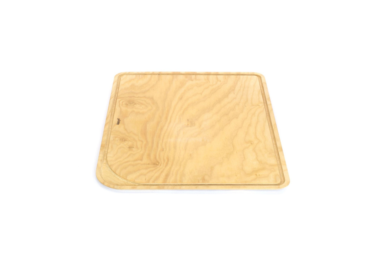 Planche à Découper 50x40 cm - Bois d'Aulne avec Rigole - PE 813752 - Pebbly