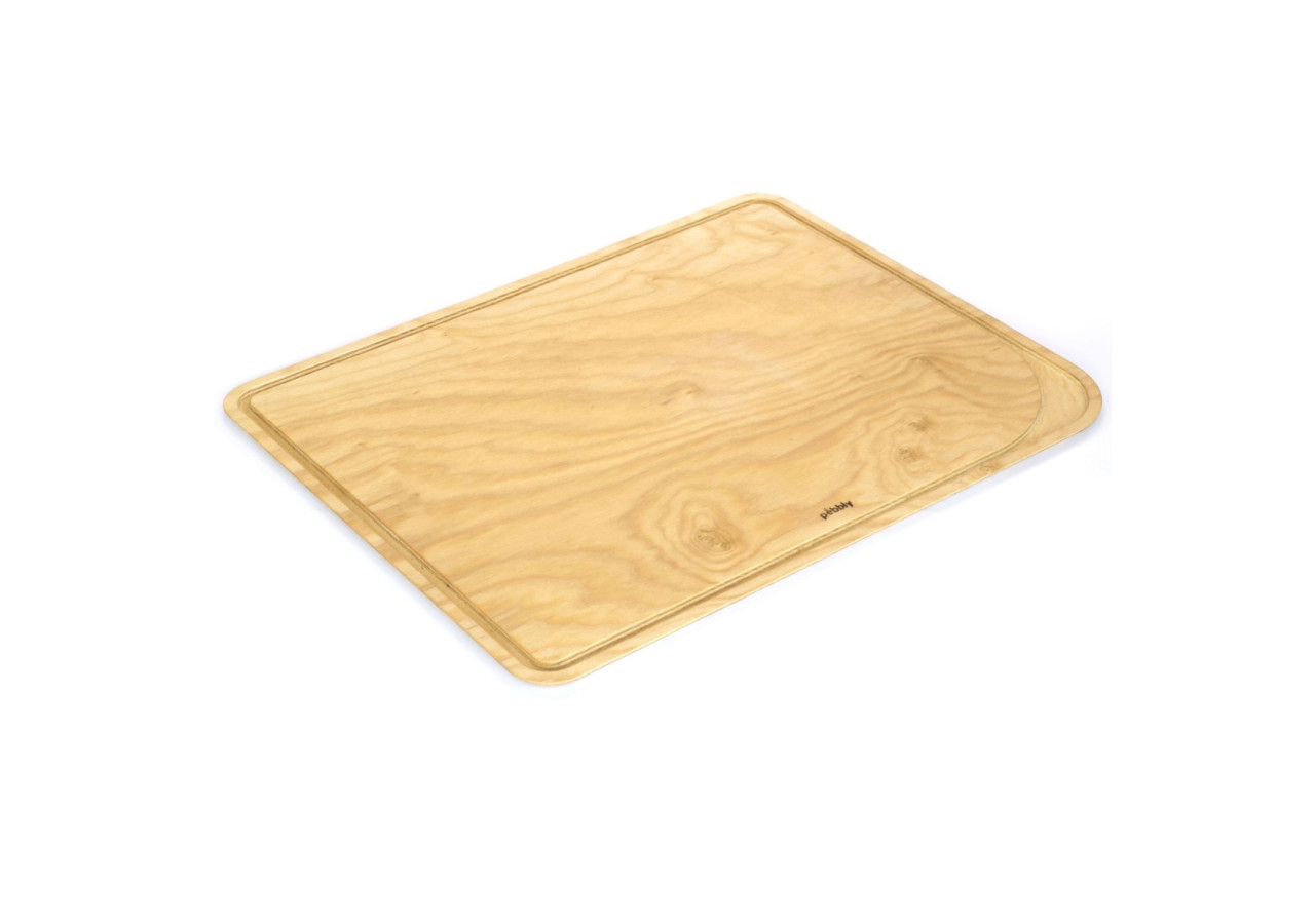 Planche à Découper 50x40 cm - Bois d'Aulne avec Rigole - PE 813752 - Pebbly