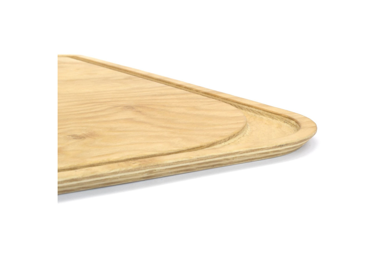 Planche à Découper 50x40 cm - Bois d'Aulne avec Rigole - PE 813752 - Pebbly
