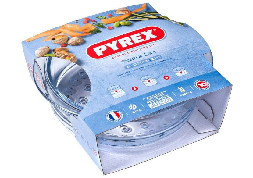 Panier Vapeur Classic Accessories 20 cm - Verre Borosilicate - PY 262125 - Pyrex Panier Vapeur Classic Accessories 20 cm - Verre Borosilicate - PY 262125 - Pyrex