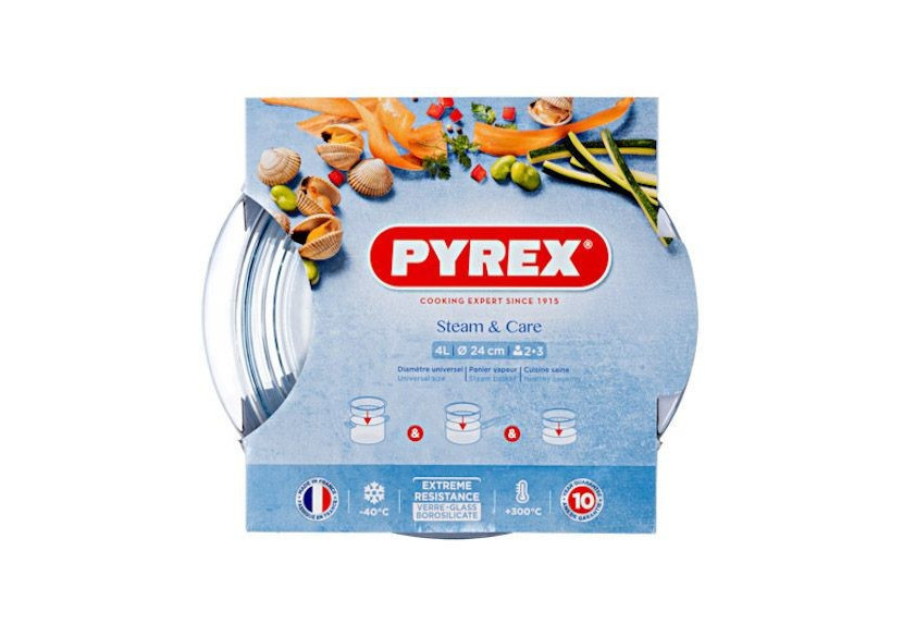 Panier Vapeur Classic Accessories 20 cm - Verre Borosilicate - PY 262125 - Pyrex Panier Vapeur Classic Accessories 20 cm - Verre Borosilicate - PY 262125 - Pyrex