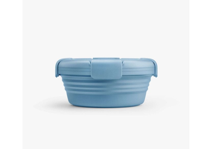 Bol Pliable avec Couvercle - 1,1L en silicone et plastique recyclable - ST 130097 - Stojo