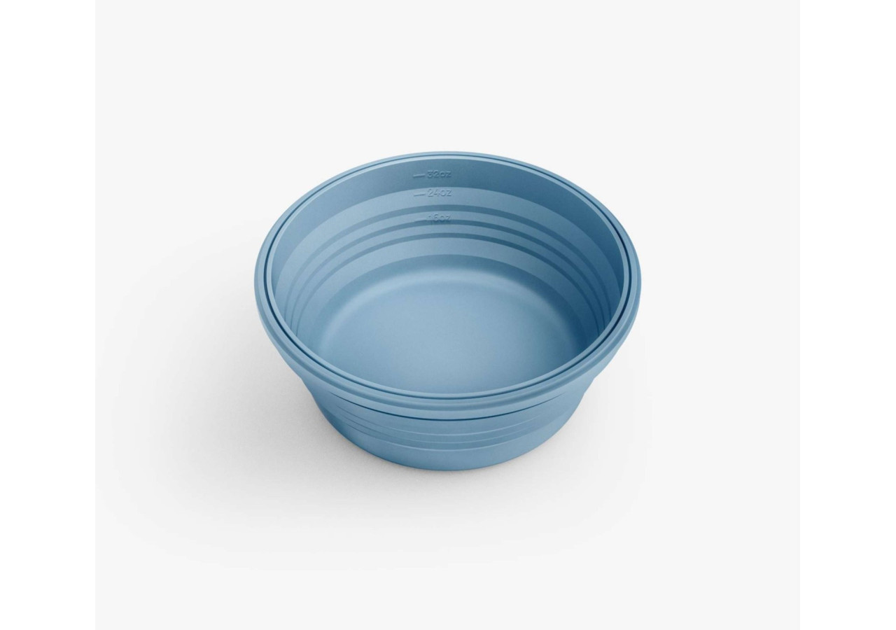 Bol Pliable avec Couvercle - 1,1L en silicone et plastique recyclable - ST 130097 - Stojo