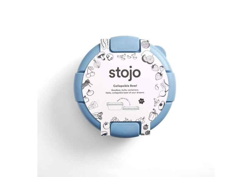 Bol Pliable avec Couvercle - 1,1L en silicone et plastique recyclable - ST 130097 - Stojo