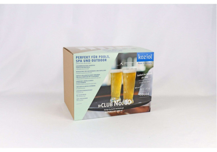 Verre à Bière Club No. 10 - 300 ml, résistant et isolant - KZ 496770 - Koziol 2