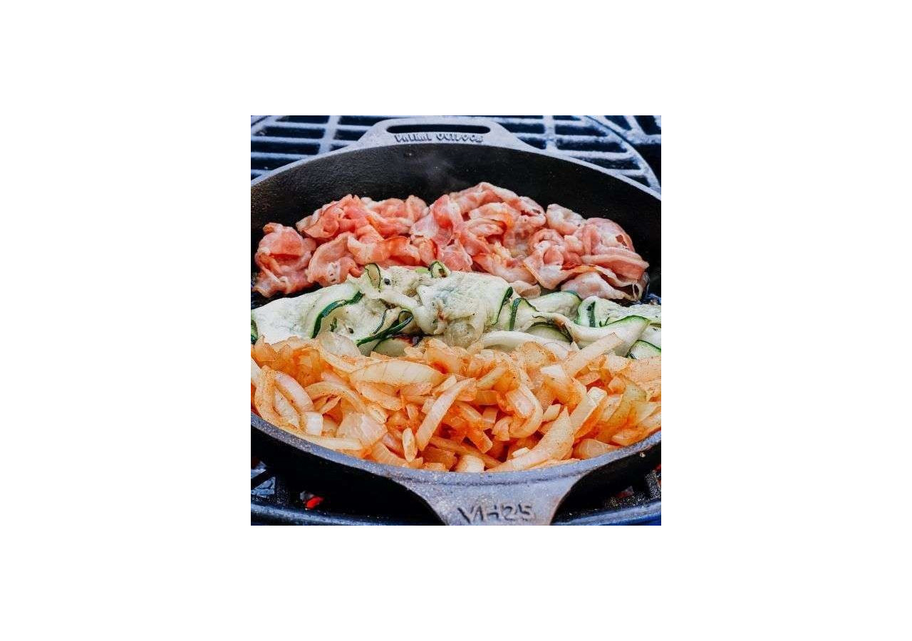 Poêle Skillet en Fonte - 25 cm, idéale pour cuisson haute température - VH 497761 - Valhal