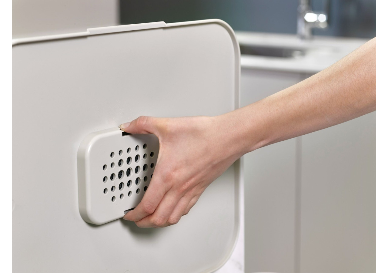 Poubelle Totem Pop - 2 compartiments de 30 litres pour un tri facile - JJ 001716 - Joseph Joseph